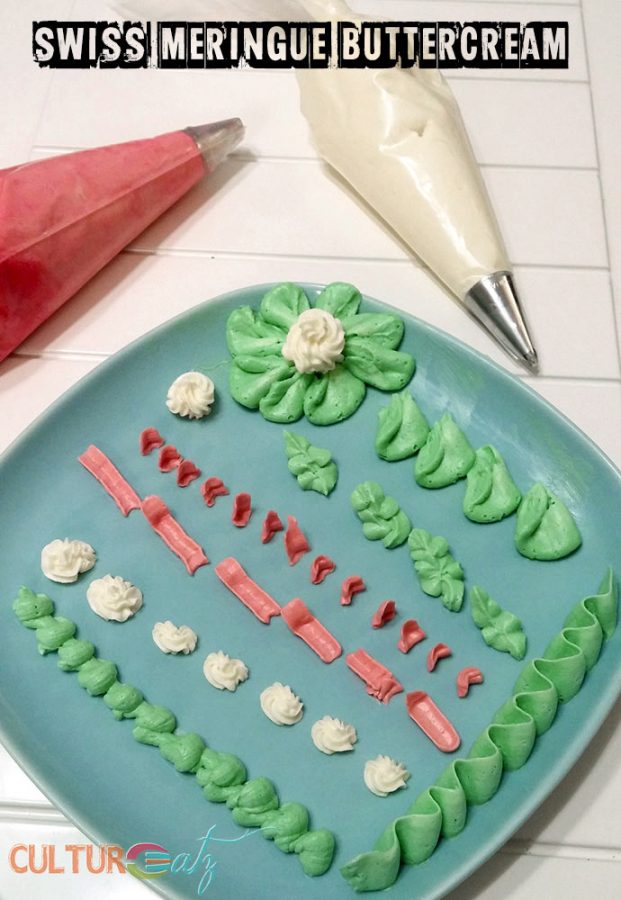 icing with Swiss Meringue Buttercream