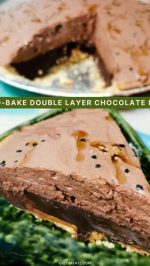 No Bake Double Layer Chocolate Pie Ganache