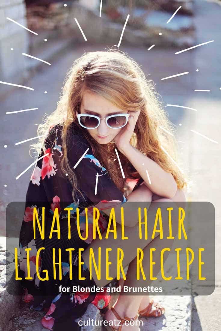 hair lightener recipe pin