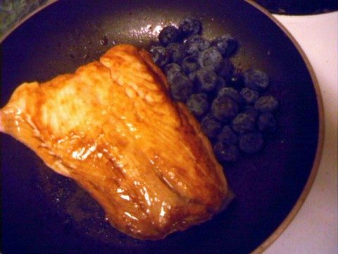 Pan Blueberry Salmon