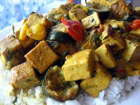 Best Thai Curry Tofu EVER for Fait Ici