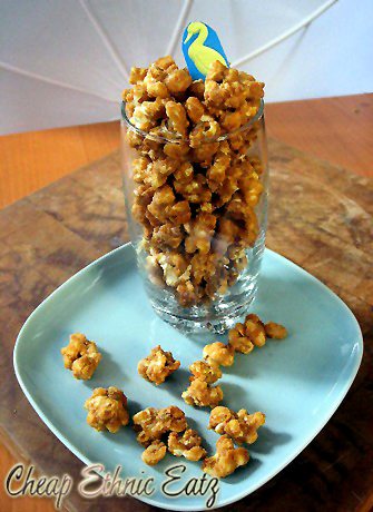 Cracker Jacks Popcorn glass