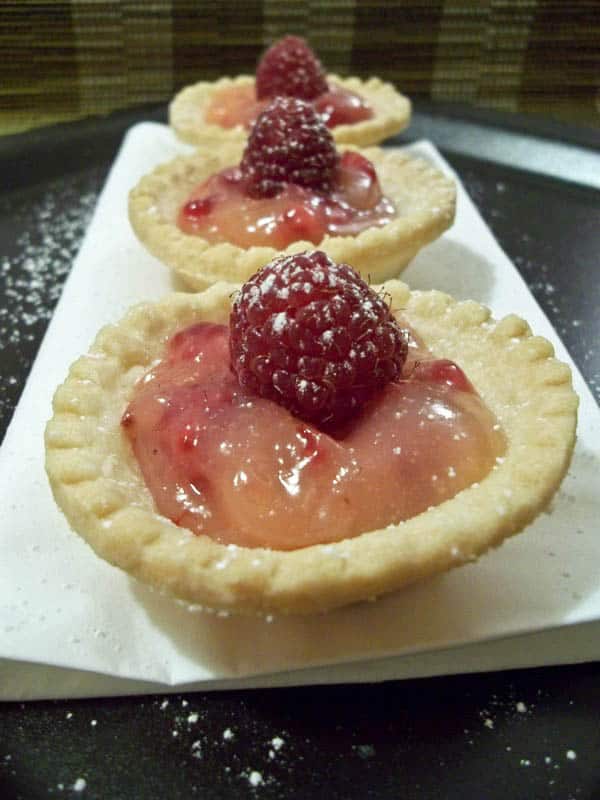 Lemon and Raspberry Tarts