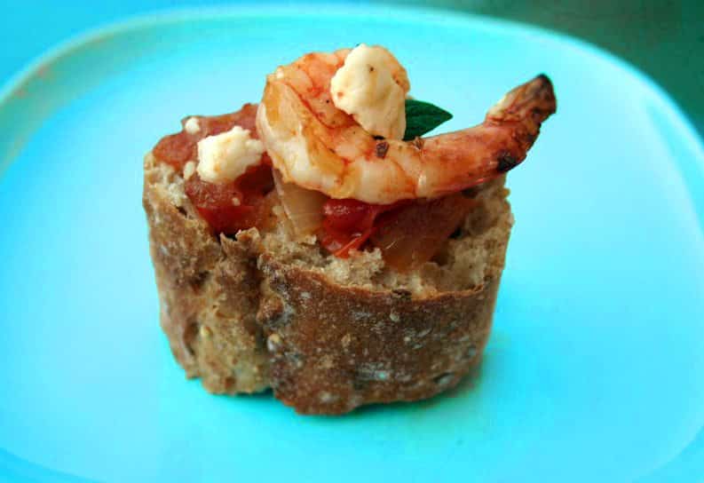 Shrimp Saganaki as a classic Greek Meze