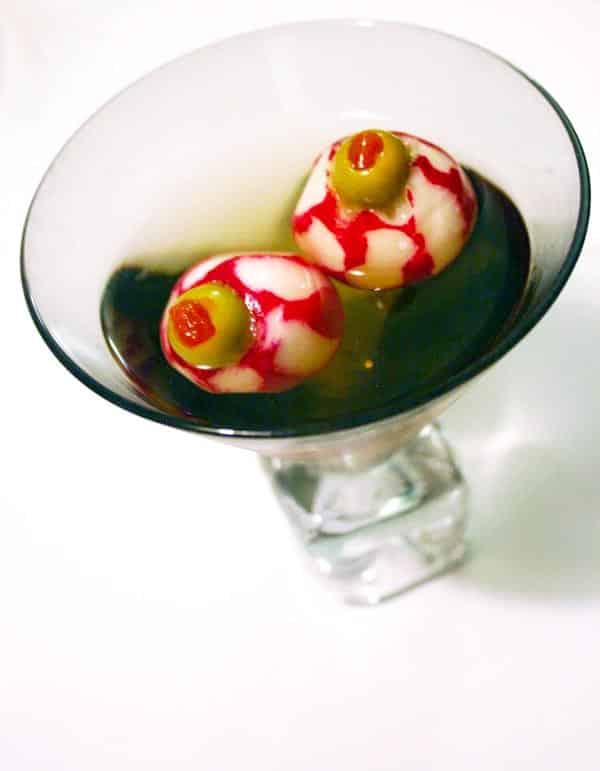 Halloween Special Tequila Mocking Eye Martini