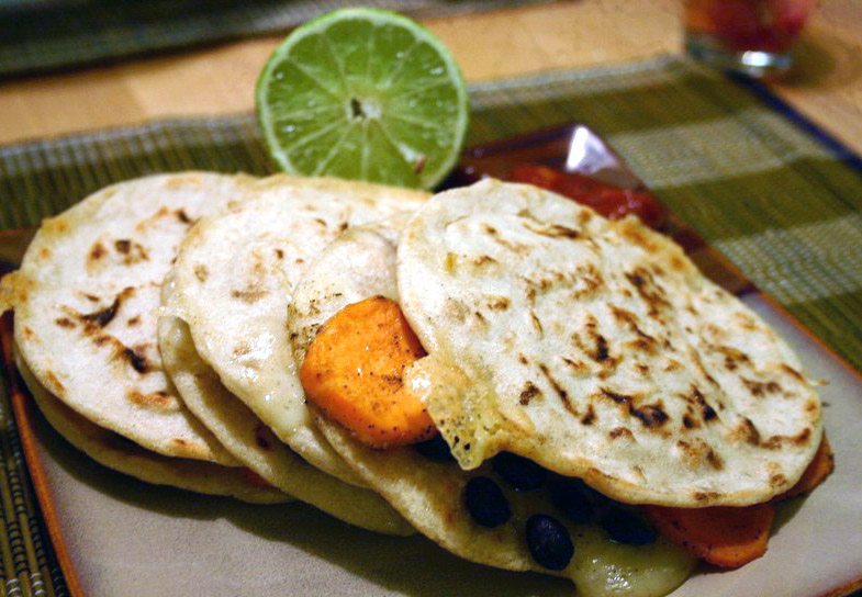 SRC Black Bean and Sweet Potato Quesadilla