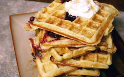 Cornmeal Waffles and Waffle Brownies