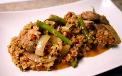 Coconut-Spiked Pork with Quinoa and Peanuts