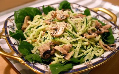 6th Blogiversary: Raw Pesto Spaghetti