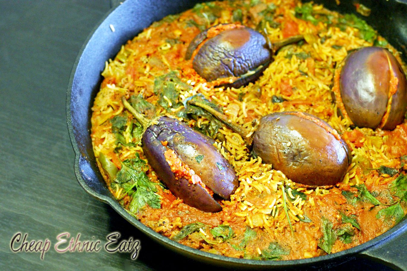 Stuffed Baby Eggplants in a Dirty Rice Pilaf 02