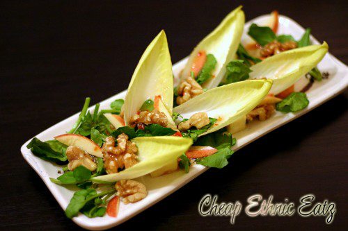 Watercress Endive Salad with Walnuts and Vinaigrette 3