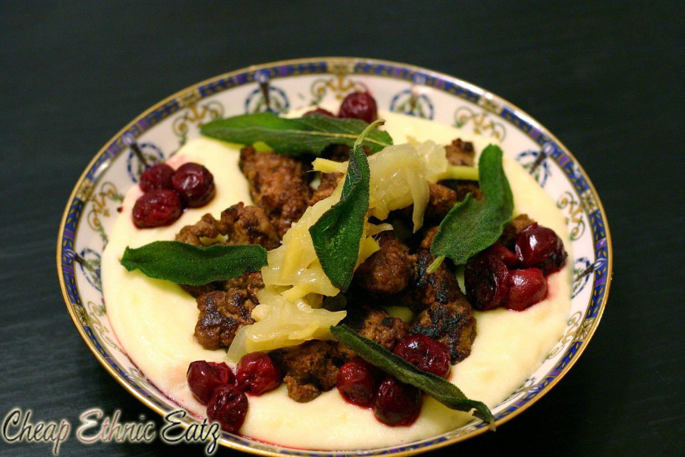 The Liver Experiment Week 10: Liver on Polenta with a Ginger-Onion Confit