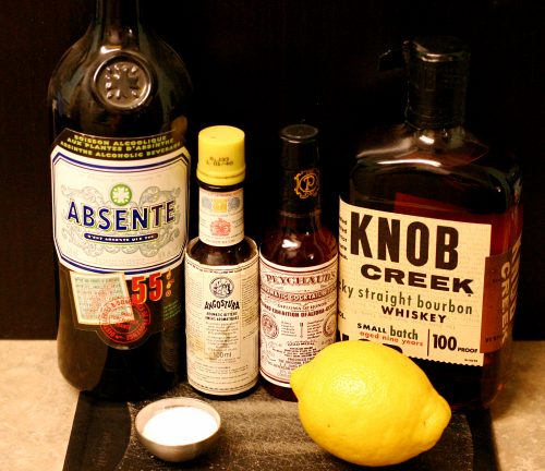 Sazerac ingredients