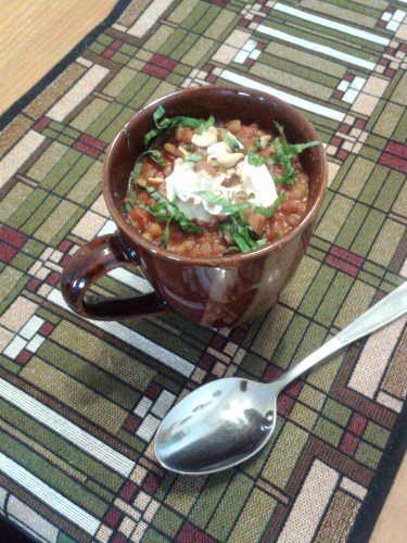 lentils in acup
