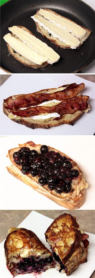 Triple Decker Sandwich in B Major: Brie Blueberry & Bacon