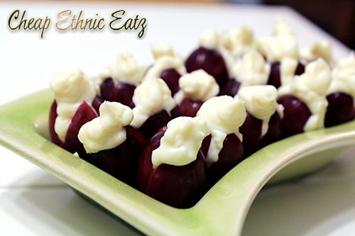 Lemon Cream Cheese Truffled Grapes