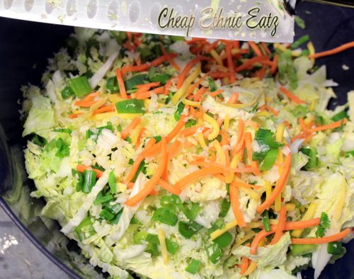 Thai Cabbage Salad veggies