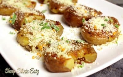 Pan Fried Smashed Potatoes