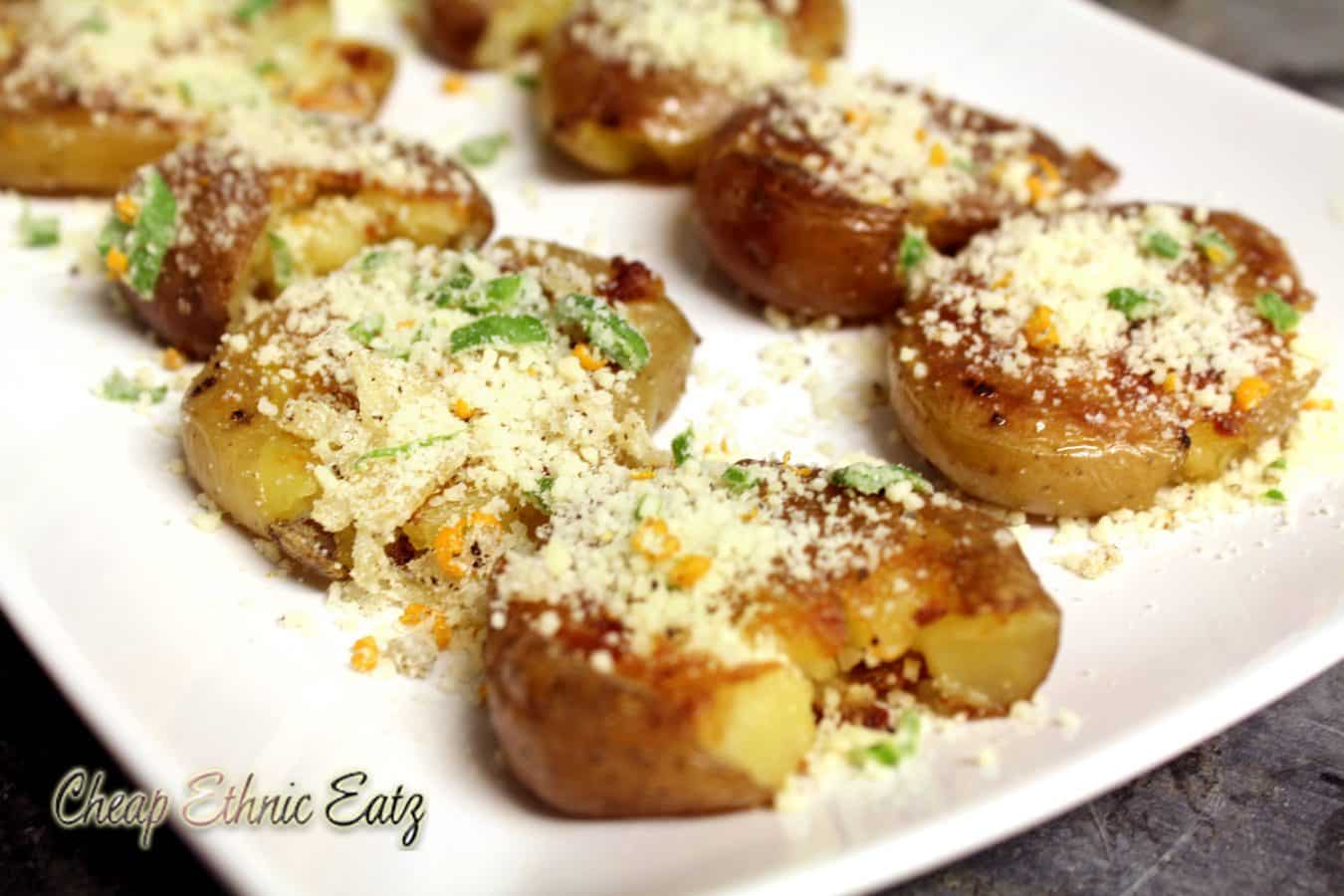 Panfried Smashed Potatoes Recipe