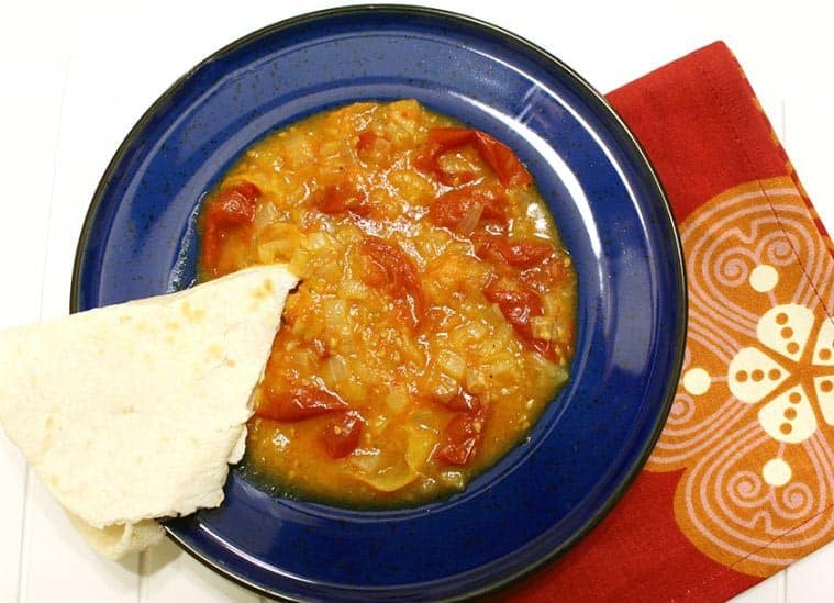 Jordanian Tomato Soup, a a lovely buttery and slightly sweet soup
