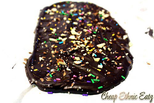 confetti almond chocolate