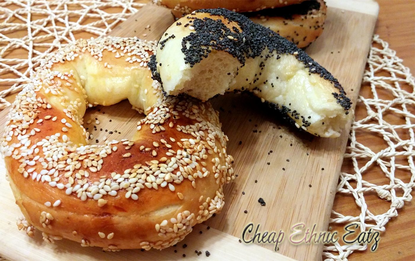 Montreal bagel poppy and sesame