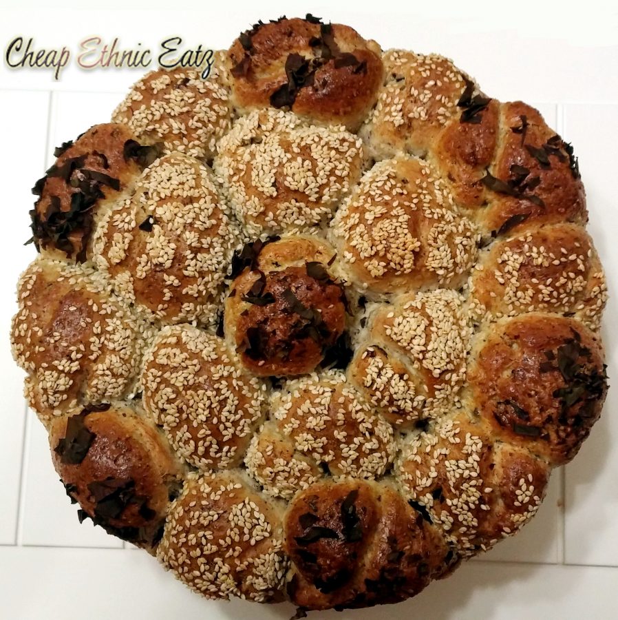 Dusle Pull Apart Rolls with Chia Flax and Sesame Seeds