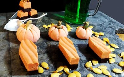 Peanut Butter Fudge and Ganache Coffins, plus Salt Dough Pumpkins