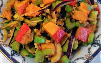 Roasted Kabocha Squash Salad with a Beer Vinaigrette