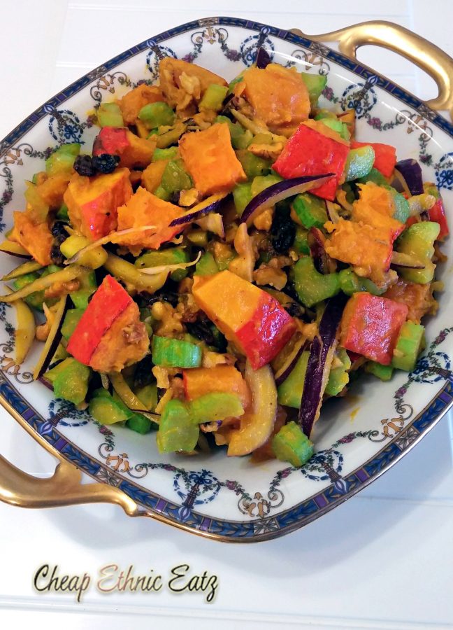 Roasted Kabocha Squash Salad with a Beer Vinaigrette