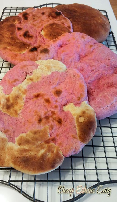 raspberries flatbread