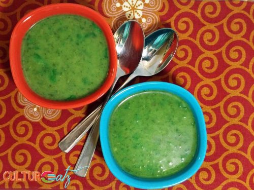 Parsley Cilantro soup top