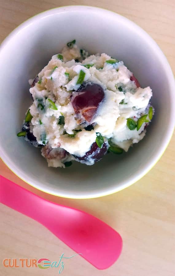 Bourbon Cherry Pistachio Ice Cream top