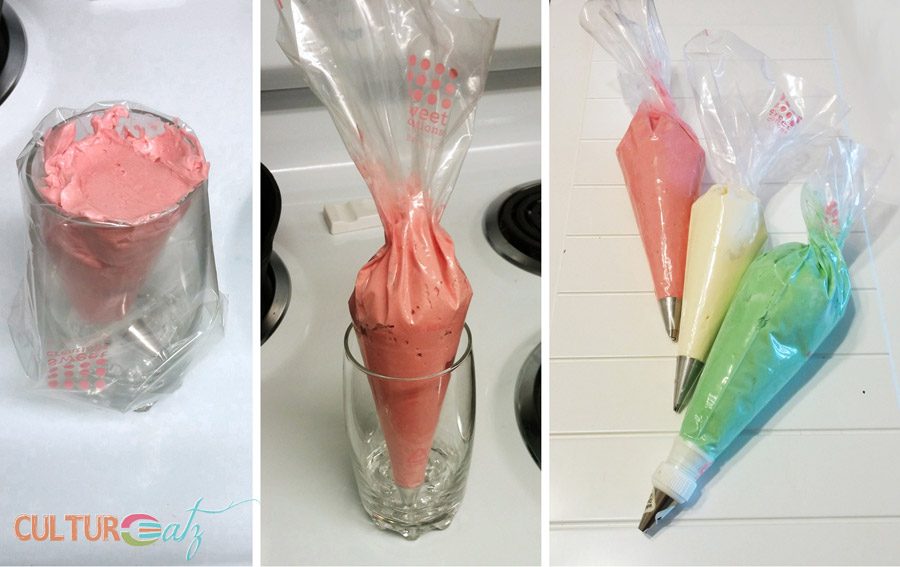 Cake decorating piping bags