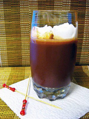 Brazilian Dishes iced chocolate drink