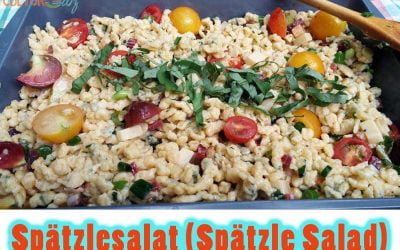 Curious about Spätzlesalat (Cold Spätzle Salad)?