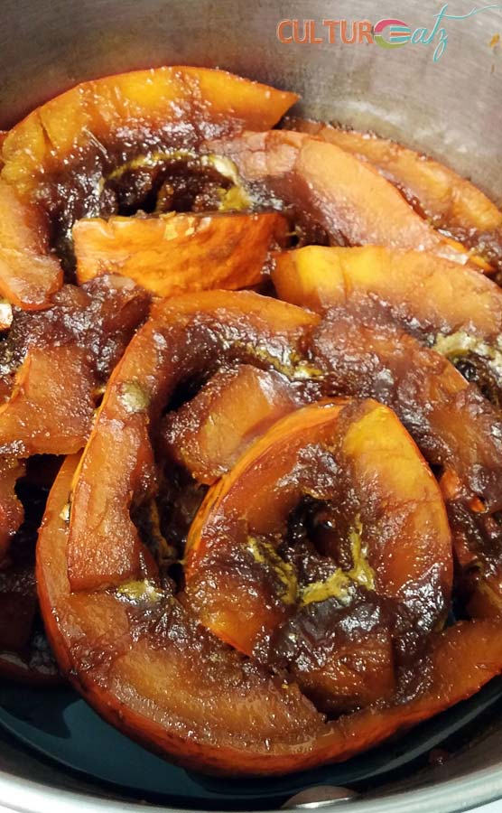 candied pumpkin cooked