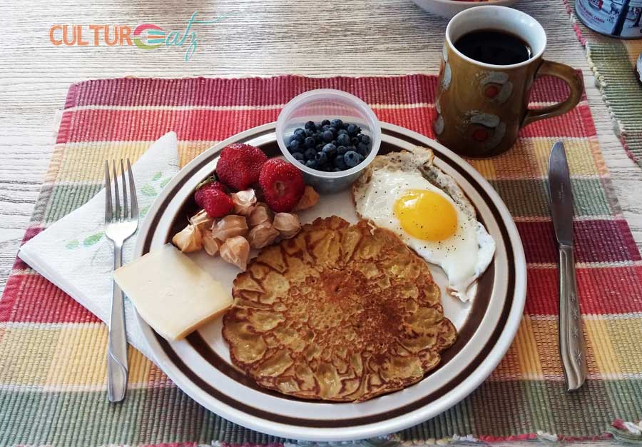 Curious about a Breakfast with Cattail Pancakes?