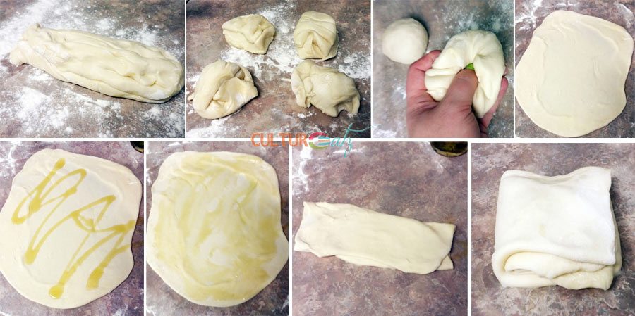 Sabaayad flabread dough