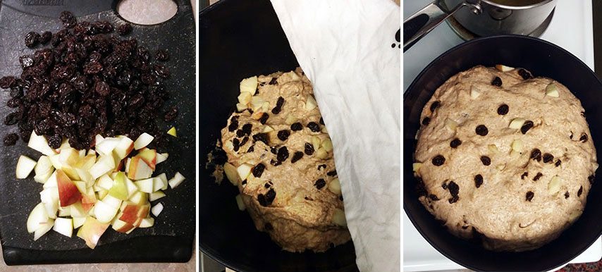 making the Oliebollen dough