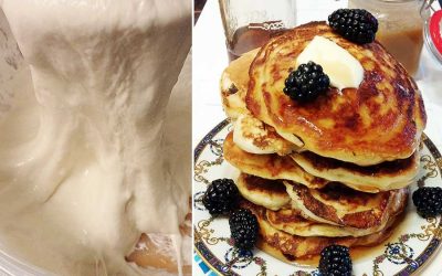 Feed Me! Taking Care of your Sourdough Starter, plus Egg-Free Pancakes