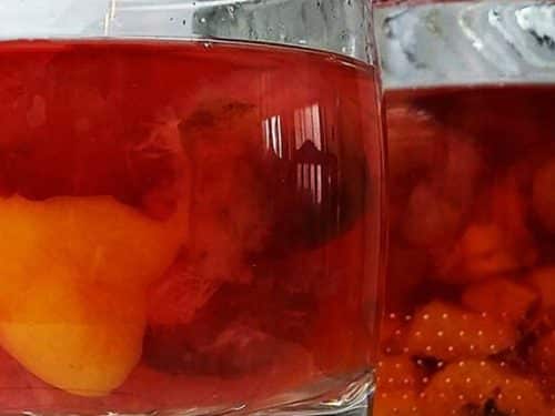 Balkan food Cherry Apricot Bulgarian Kompot