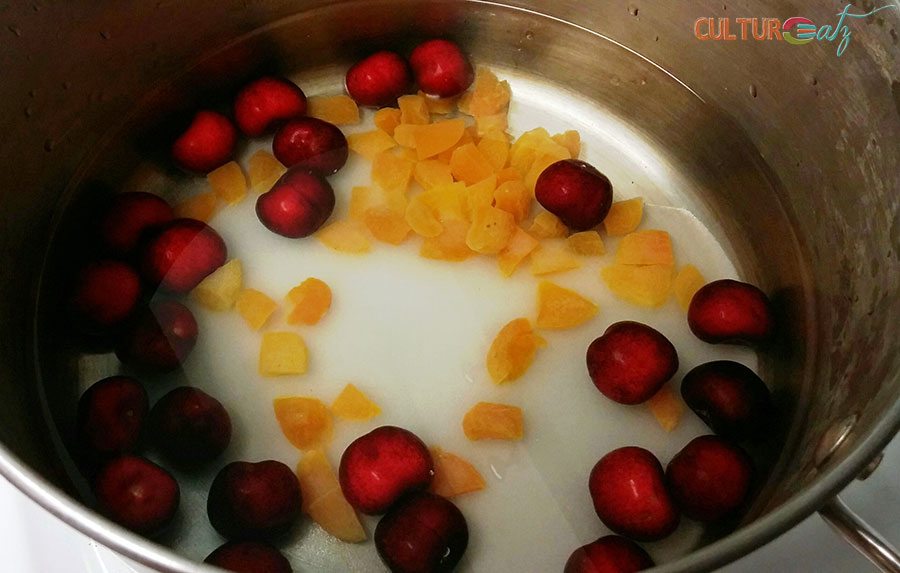 Cherry Apricot Bulgarian Kompot