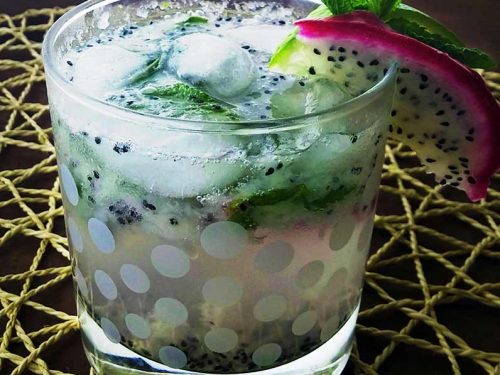 Mother of Dragon Fruit Mojito Cocktail