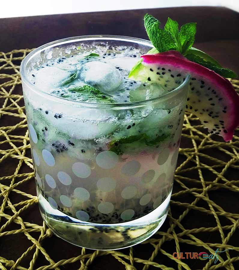 Mother of Dragon Fruit Mojito Cocktail