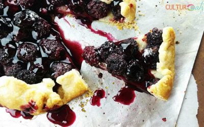 Blackberry Galette with Red Wine Sauce for a Red Wedding