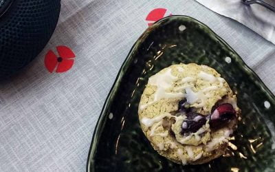 Glazed Cherry Matcha Scones: the Perfect Afternoon Treat