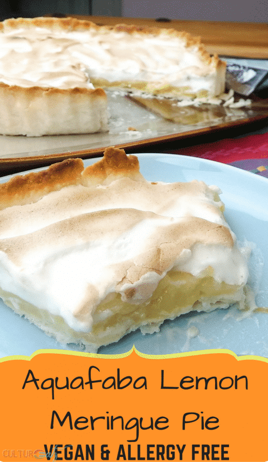 Aquafaba Lemon Meringue Pie