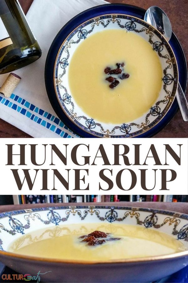 Hungarian Christmas Wine Soup