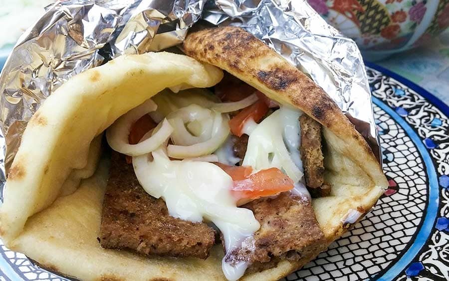 Halifax Donair sandwich